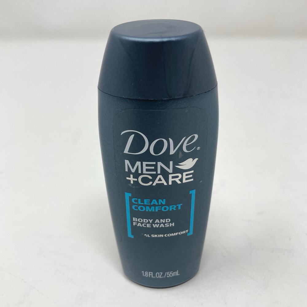 Dove Men Care Clean Comfort Body & Face Wash Original Formula Travel Size 1.8 oz